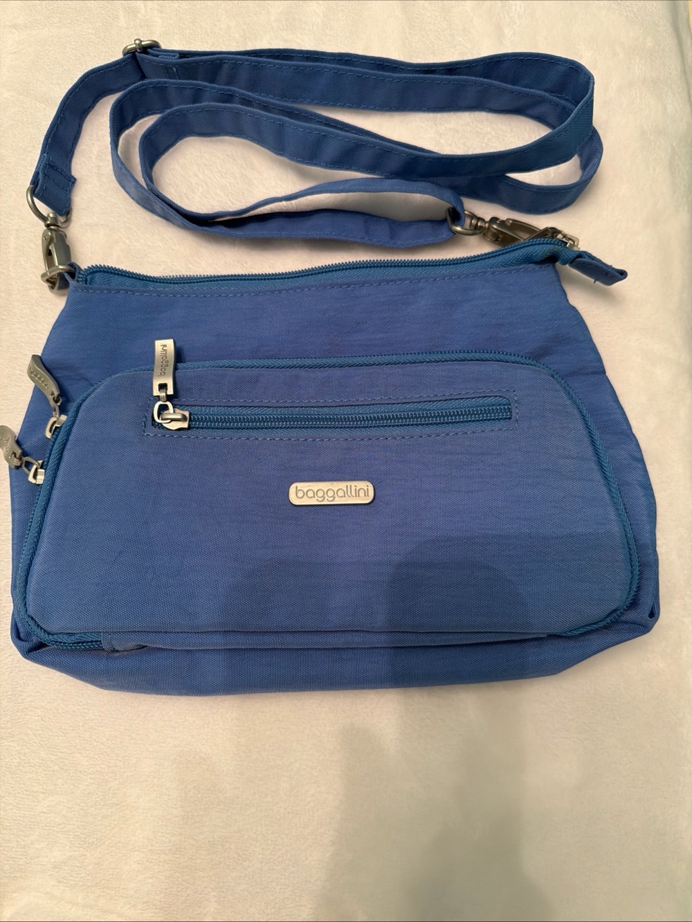 Baggalini Blue Original Everyday Crossbody Bag RFID